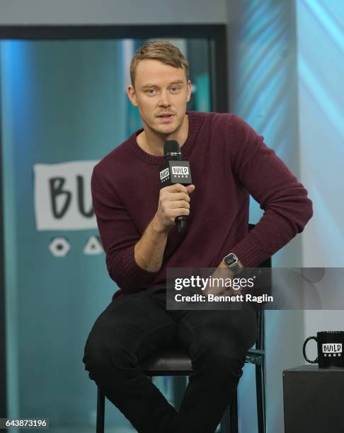 Actor Michael Dorman attends the Build Series at Build Studio on February 22, 2017 in New York City.
