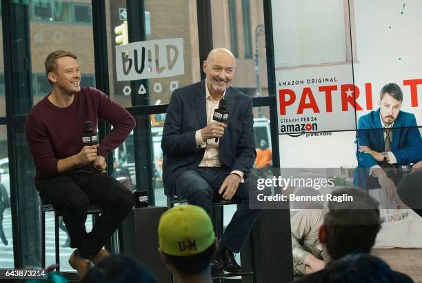 Actors Michael Dorman and Terry O'Quinn attend the Build Series at Build Studio on February 22, 2017 in New York City.