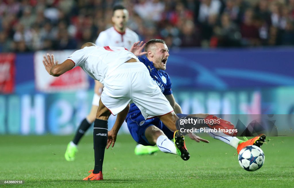 Sevilla FC v Leicester City - UEFA Champions League Round of 16: First Leg