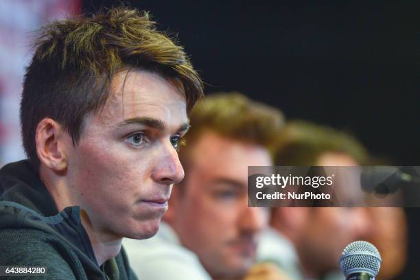 France's Romain Bardet from Ag2r La Mondiale, during a Top Riders press conference at the Yas Viceroy Abu Dhabi hotel. On Wednesday, February 22 in...