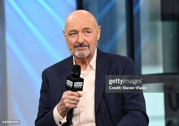 Actor Terry OÕQuinn discusses his new Amazon originals show, ÒPatriotÓ at Build Studio on February 22, 2017 in New York City.