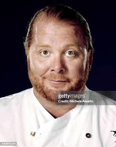 Chef Mario Batali is photographed for New York Magazine in 2004 in New York City.