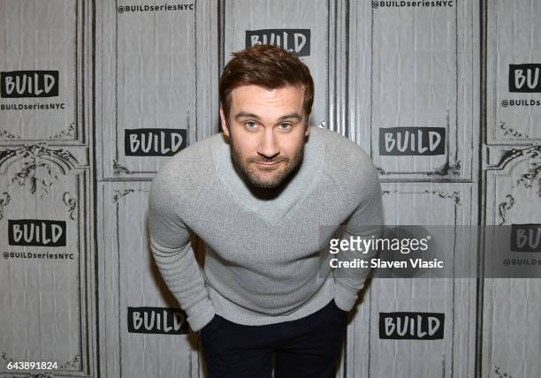 Actor Clive Standen visits Build Series to discuss playing Bryan Mills in the new NBC drama ÒTakenÓ at Build Studio on February 22, 2017 in New York...