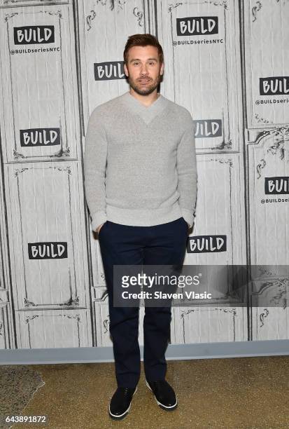 Actor Clive Standen visits Build Series to discuss playing Bryan Mills in the new NBC drama ÒTakenÓ at Build Studio on February 22, 2017 in New York...