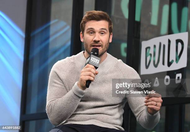 Actor Clive Standen discusses playing Bryan Mills in the new NBC drama ÒTakenÓ at Build Series at Build Studio on February 22, 2017 in New York City.