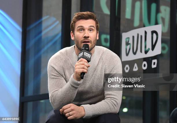 Actor Clive Standen discusses playing Bryan Mills in the new NBC drama ÒTakenÓ at Build Series at Build Studio on February 22, 2017 in New York City.