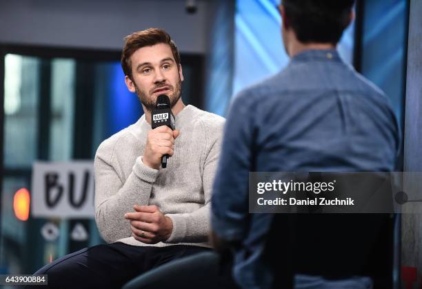 Clive Standen attends the Build Series to discuss his show 'Taken' at Build Studio on February 22, 2017 in New York City.