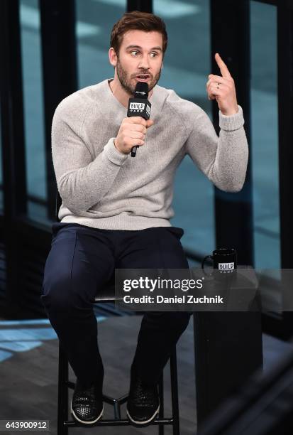 Clive Standen attends the Build Series to discuss his show 'Taken' at Build Studio on February 22, 2017 in New York City.