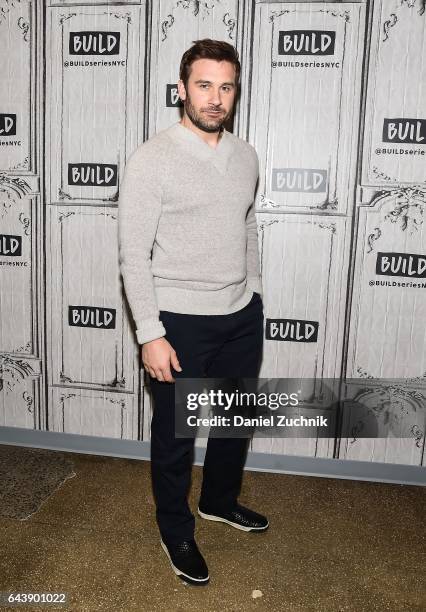 Clive Standen attends the Build Series to discuss his show 'Taken' at Build Studio on February 22, 2017 in New York City.