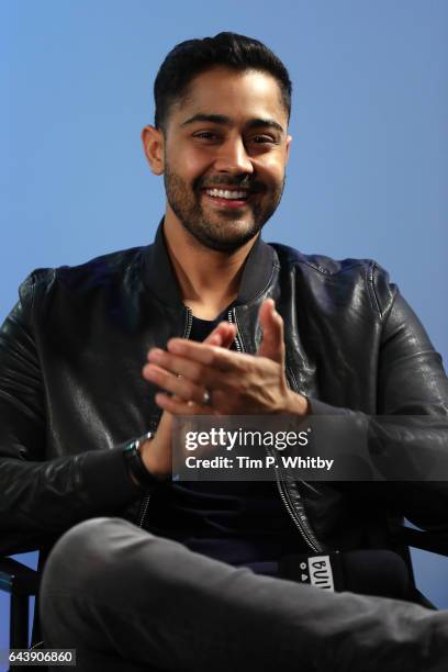 Actor Manish Dayal joins BUILD for a live interview at their London studio at AOL on February 22, 2017 in London, United Kingdom.