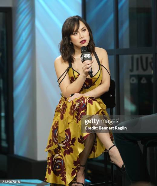 Actress Ivory Aquino attends the Build Series at Build Studio on February 22, 2017 in New York City.