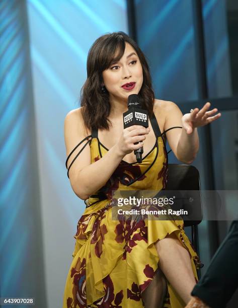 Actress Ivory Aquino attends the Build Series at Build Studio on February 22, 2017 in New York City.