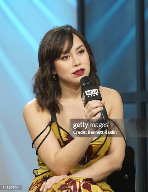 Actress Ivory Aquino attends the Build Series at Build Studio on February 22, 2017 in New York City.