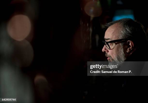 Spanish director Alex De La Iglesia poses during a portrait session at Palace Hotel during Berlinale 2017 on February 14, 2017 in Berlin, Germany.