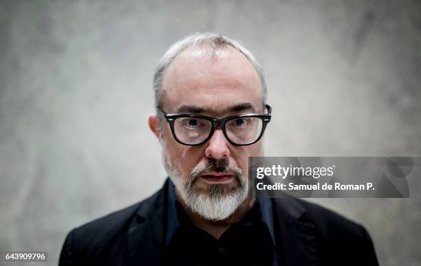 Spanish director Alex De La Iglesia poses during a portrait session at Palace Hotel during Berlinale 2017 on February 14, 2017 in Berlin, Germany.