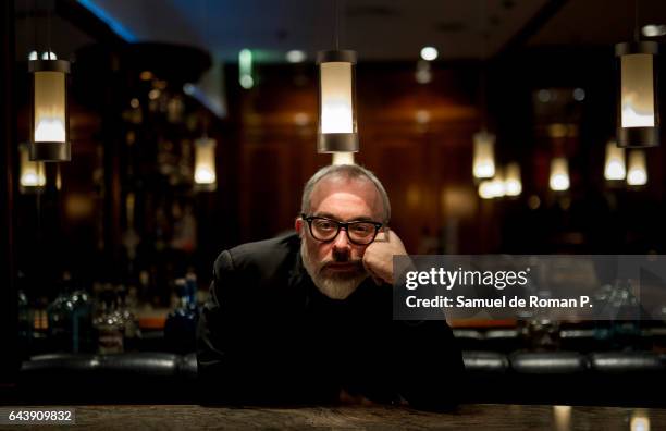 Spanish director Alex De La Iglesia poses during a portrait session at Palace Hotel during Berlinale 2017 on February 14, 2017 in Berlin, Germany.