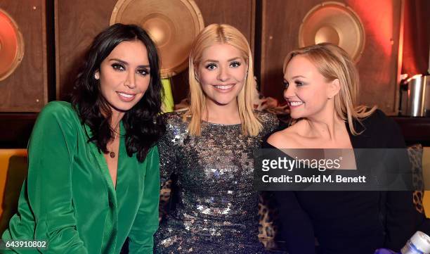 Christine Bleakley, Holly Willoughby and Emma Bunton attend The Warner Music & Ciroc Brit Awards After Party on February 22, 2017 in London, England.