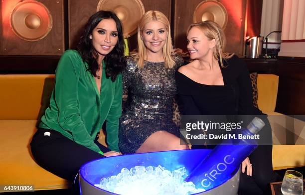 Christine Bleakley, Holly Willoughby and Emma Bunton attend The Warner Music & Ciroc Brit Awards After Party on February 22, 2017 in London, England.