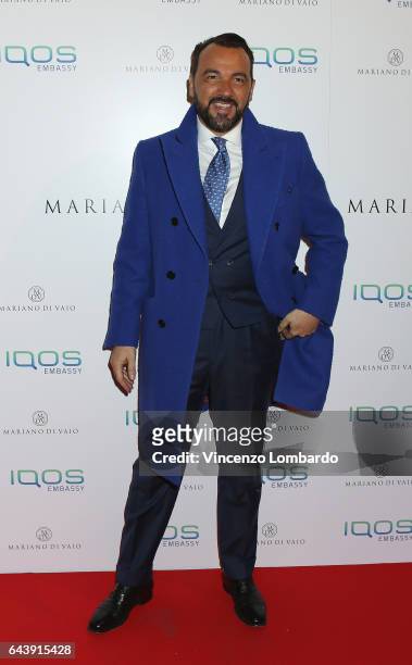 Alessandro Martorana attends a party for Mariano Di Vaio's blog on February 22, 2017 in Milan, Italy.