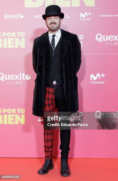 Actor Alex O'Dogherty attends the 'Es por tu bien' premiere at Capitol cinema on February 22, 2017 in Madrid, Spain.