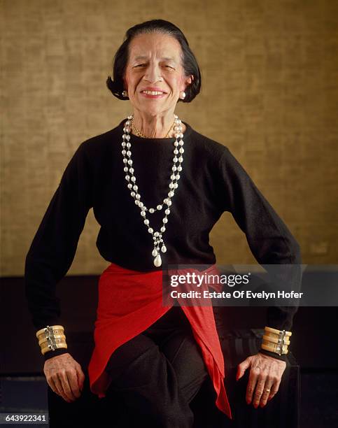 Fashion editor Diana Vreeland , New York, 1981 .