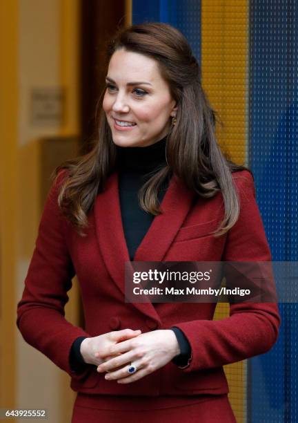Catherine, Duchess of Cambridge visits MIST, a child and adolescent mental health project, part of Action for Children which supports vulnerable...