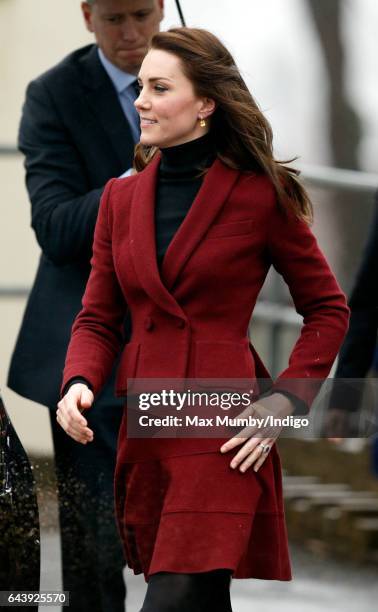 Catherine, Duchess of Cambridge visits the Caerphilly Family Intervention Team to learn about their work with children with emotional and behavioural...