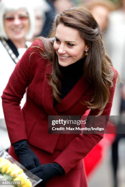 Catherine, Duchess of Cambridge visits MIST, a child and adolescent mental health project, part of Action for Children which supports vulnerable...