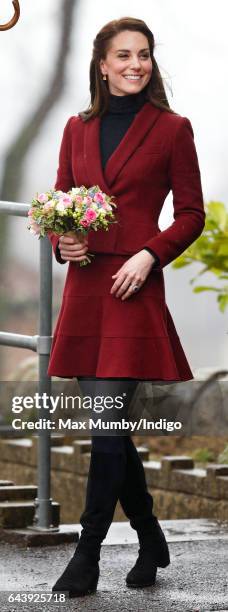Catherine, Duchess of Cambridge visits the Caerphilly Family Intervention Team to learn about their work with children with emotional and behavioural...
