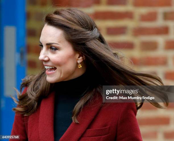 Catherine, Duchess of Cambridge visits MIST, a child and adolescent mental health project, part of Action for Children which supports vulnerable...