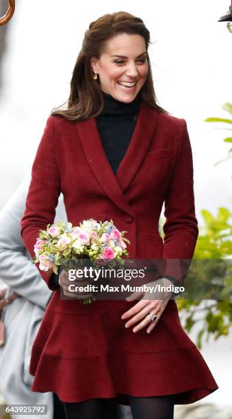 Catherine, Duchess of Cambridge visits the Caerphilly Family Intervention Team to learn about their work with children with emotional and behavioural...