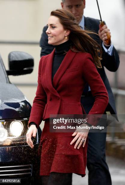 Catherine, Duchess of Cambridge visits the Caerphilly Family Intervention Team to learn about their work with children with emotional and behavioural...