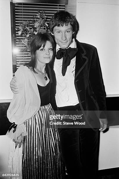 English actress Anna Calder-Marshall and actor Timothy Dalton at the premiere of the film 'Wuthering Heights' in London, 10th June 1971. They play...