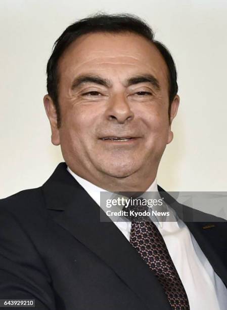 Nissan Motor Co. Chief Executive Officer Carlos Ghosn, seen in this undated photo, will step down from the post and become chairman of the company on...