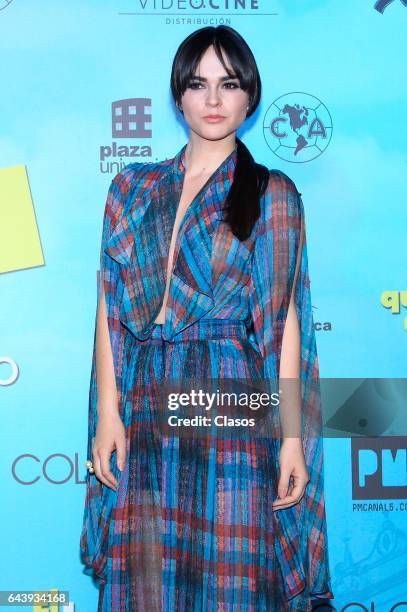 Fabiola Guajardo poses during the red carpet of 'El Que Busca Encuentra' on February 21, 2017 in Mexico City, Mexico.