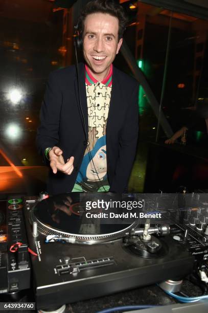 Nick Grimshaw DJs at the Universal Music BRIT Awards After-Party 2017 hosted by Soho House and BACARDI Rum at 180 The Strand on February 22, 2017 in...