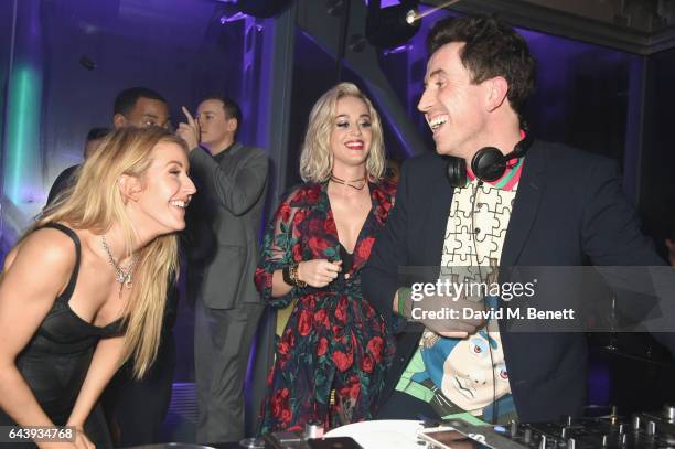 Ellie Goulding, Katy Perry and Nick Grimshaw attend the Universal Music BRIT Awards After-Party 2017 hosted by Soho House and BACARDI Rum at 180 The...