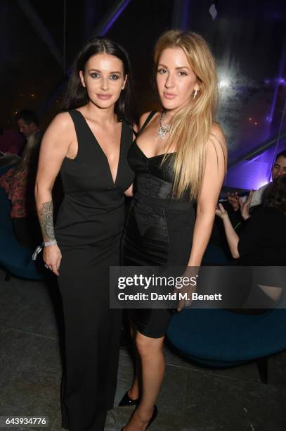 Jordan Williams and Ellie Goulding attend the Universal Music BRIT Awards After-Party 2017 hosted by Soho House and BACARDI Rum at 180 The Strand on...