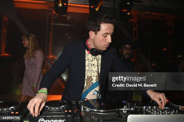 Nick Grimshaw DJs at the Universal Music BRIT Awards After-Party 2017 hosted by Soho House and BACARDI Rum at 180 The Strand on February 22, 2017 in...