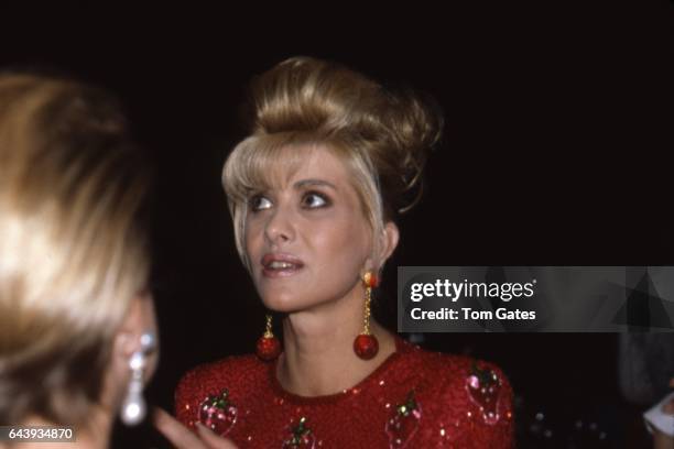 Ivana Trump attends a benefit at Manhattan Center for Dance Theater of Harlem in June 1990 in New York, New York.
