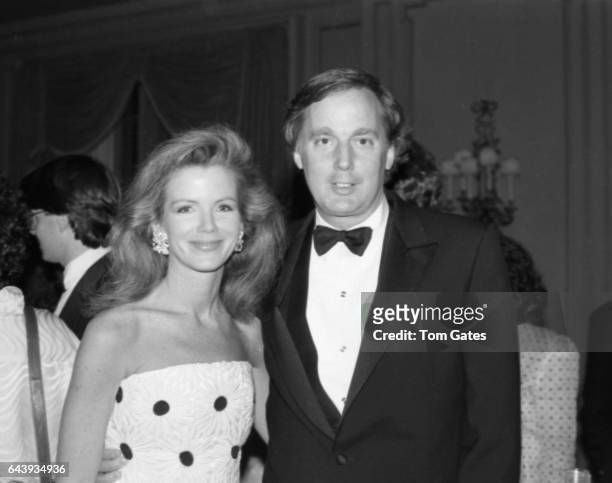 Couple Blaine Trump and Robert Trump attend the PEN American awards dinner at the Pierre Hotel in May 1988 in New York, New York.