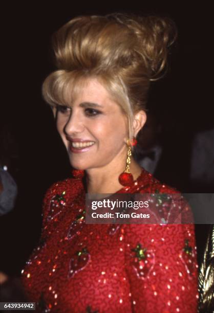 Ivana Trump attends a benefit at Manhattan Center for Dance Theater of Harlem in June 1990 in New York, New York.