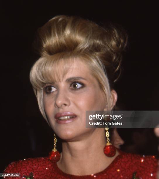 Ivana Trump attends a benefit at Manhattan Center for Dance Theater of Harlem in June 1990 in New York, New York.