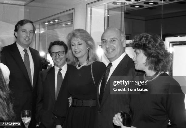 Robert Trump, Barry Friedberg, Lauren Veronis, John Veronis, and Sharon Hoge attend the PEN American awards dinner at the Pierre Hotel in October...