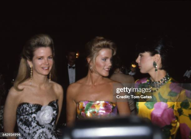 Deborah Norville , Gayfryd Steinberg , and Blaine Trump attend a benefit at Manhattan Center for Dance Theater of Harlem in June 1990 in New York,...