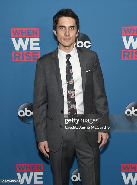 Charles Socarides attends the "When We Rise" New York Screening Event at The Metrograph on February 22, 2017 in New York City.