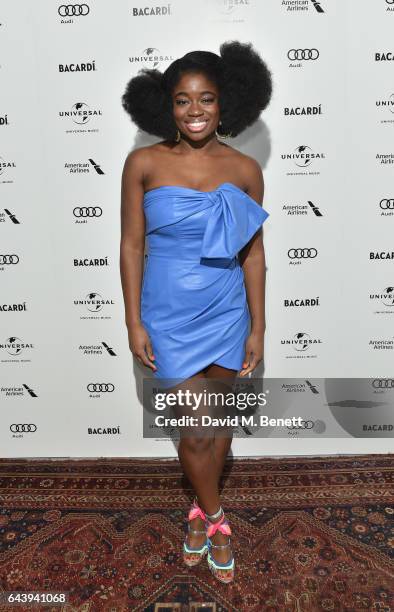 Clara Amfo attends the Universal Music BRIT Awards After-Party 2017 hosted by Soho House and BACARDê at 180 The Strand on February 22, 2017 in...