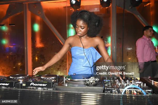 Clara Amfo DJs at the Universal Music BRIT Awards After-Party 2017 hosted by Soho House and BACARDI Rum at 180 The Strand on February 22, 2017 in...