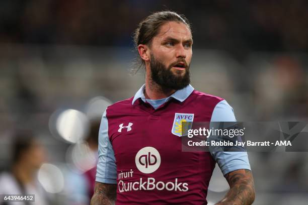 Henri Lansbury of Aston Villa during the Sky Bet Championship match between Newcastle United and Aston Villa at St James' Park on February 20, 2017...