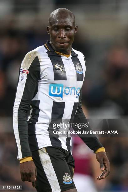 Mohamed Diame of Newcastle United during the Sky Bet Championship match between Newcastle United and Aston Villa at St James' Park on February 20,...